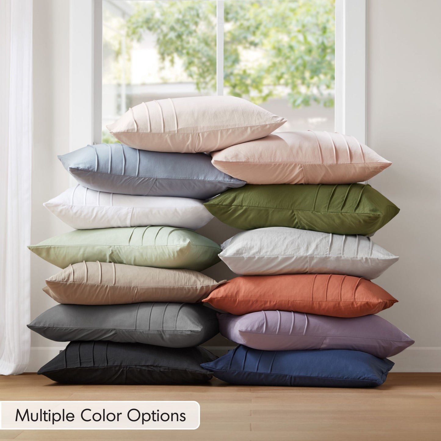 Porter Soft Washed Pleated Comforter Set