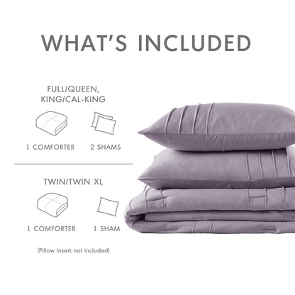 Parker Soft Washed Pleated Comforter Set