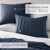 Comfort Spaces Soft Washed Pleated Duvet Cover Set