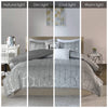 Intelligent Design Metallic Printed Comforter Set