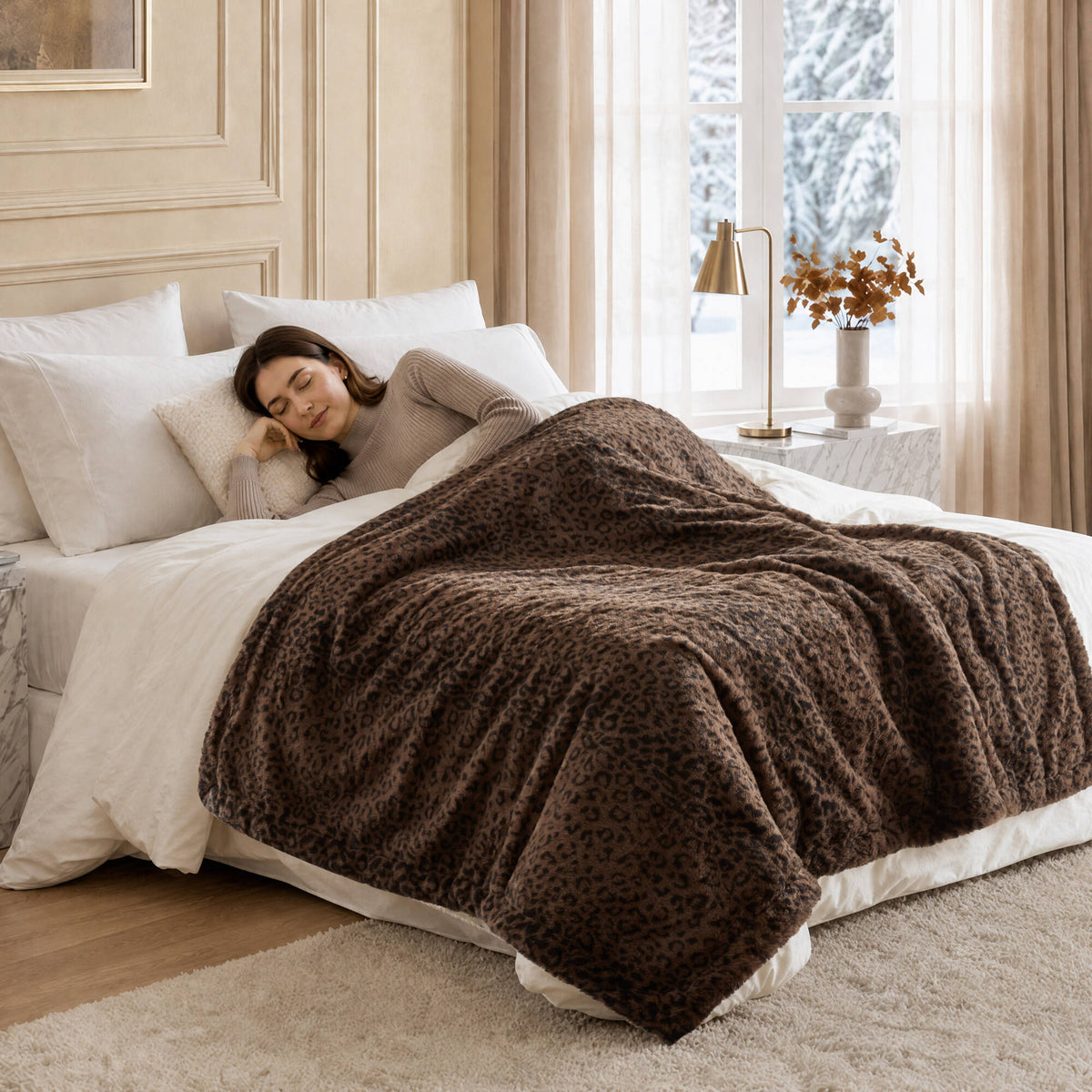 Beautyrest Heated Zuri Luxe Heated Throw