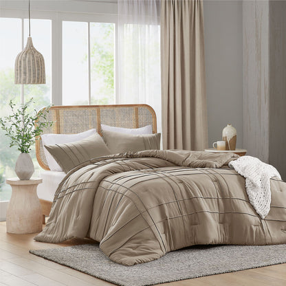 Parker Soft Washed Pleated Comforter Set