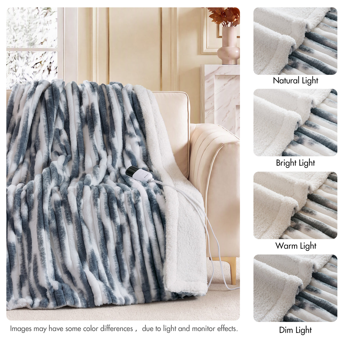 Beautyrest Heated Zuri Luxe Heated Throw