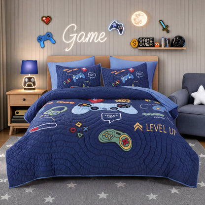Intelligent Design Kids Game 5PCS Quilt Set