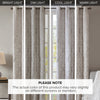 SunSmart Knitted Jacquard Damask Total Blackout Grommet Top Curtain Panel