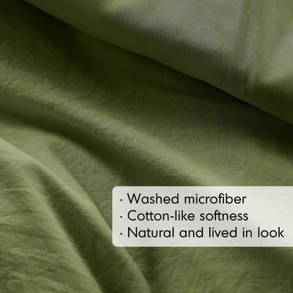 Parker Soft Washed Pleated Comforter Set