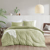 Comfort Spaces Soft Washed Pleated Duvet Cover Set