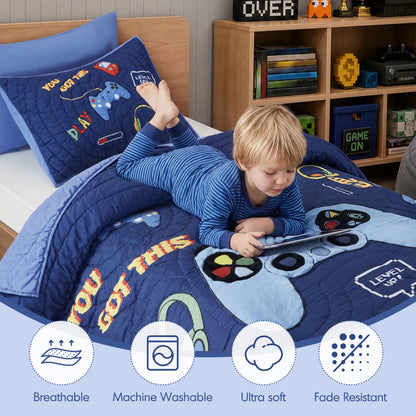 Intelligent Design Kids Game 3PCS Quilt Set