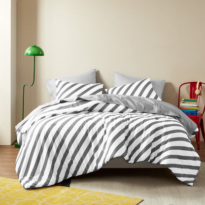 Regency Heights Echo Stripe Textured Print Comforter Set