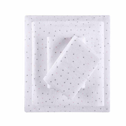 Intelligent Design Cotton Flannel Printed Sheet Set