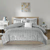 Intelligent Design Metallic Printed Comforter Set