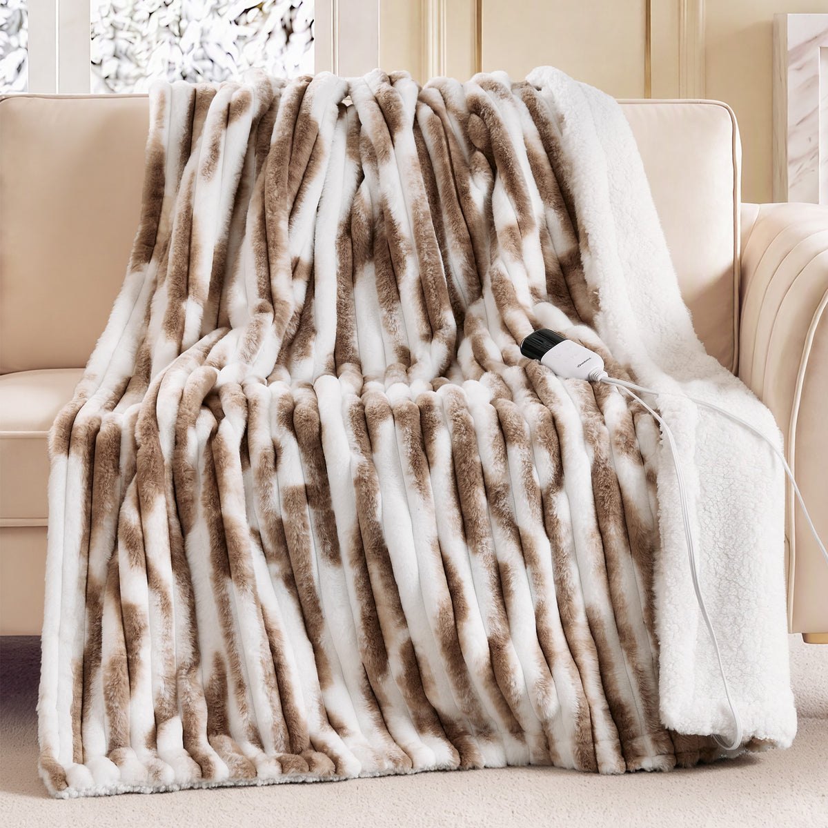 Beautyrest Heated Zuri Luxe Heated Throw