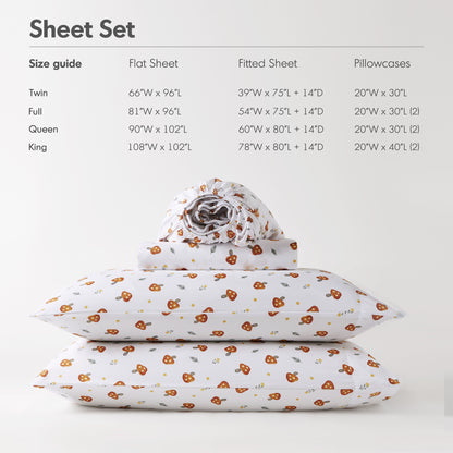 Intelligent Design Printed Microfiber Sheet Set