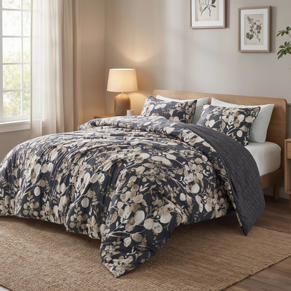 Regency Heights Gabrielle Reversible Floral Botanical Seersucker Comforter Set
