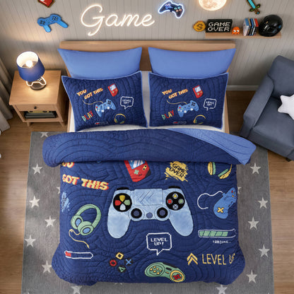 Intelligent Design Kids Game 5PCS Quilt Set