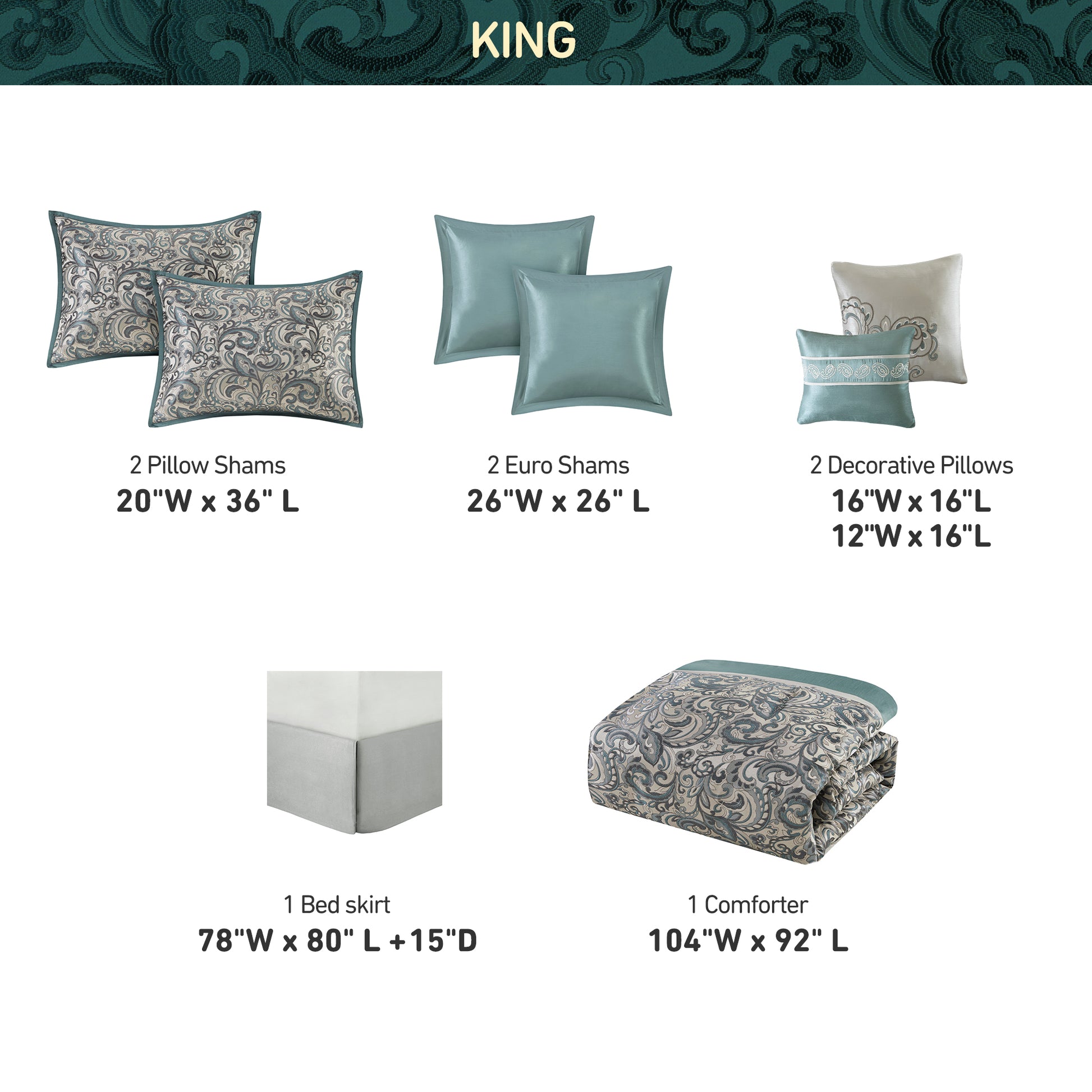 Regency Heights Brystol 8pcs Comforter Set