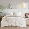 Comfort Spaces Soft Washed Pleated Duvet Cover Set