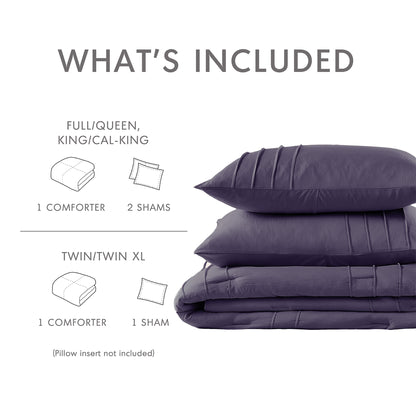 Parker Soft Washed Pleated Comforter Set