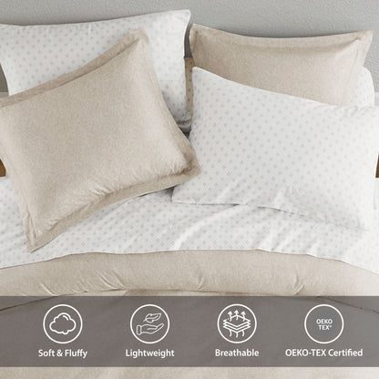 Regency Heights Camden Chambray Print Microfiber Comforter Set with Bed Sheets