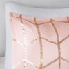 Intelligent Design Metallic Printed Comforter Set