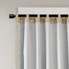 SunSmart Jacquard Lined Total Blackout Rod Pocket/Back Tab Curtain Panel