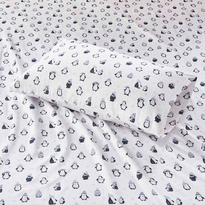 Intelligent Design Cotton Flannel Printed Sheet Set