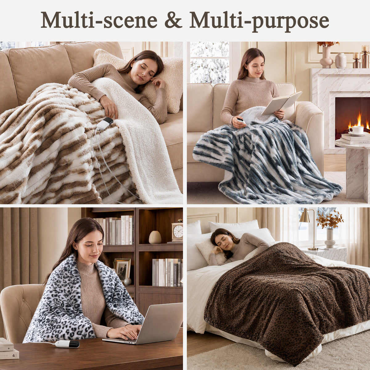 Beautyrest Heated Zuri Luxe Heated Throw