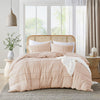 Comfort Spaces Soft Washed Pleated Duvet Cover Set