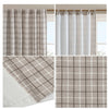 Madison Park Plaid Rod Pocket and Back Tab Curtain Panel with Fleece Lining