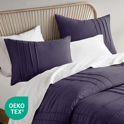 Parker Soft Washed Pleated Comforter Set