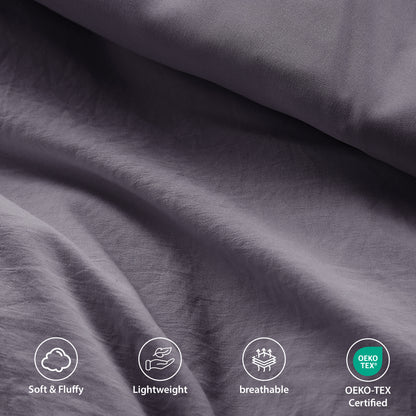 Parker Soft Washed Pleated Comforter Set