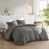 Comfort Spaces Soft Washed Pleated Duvet Cover Set