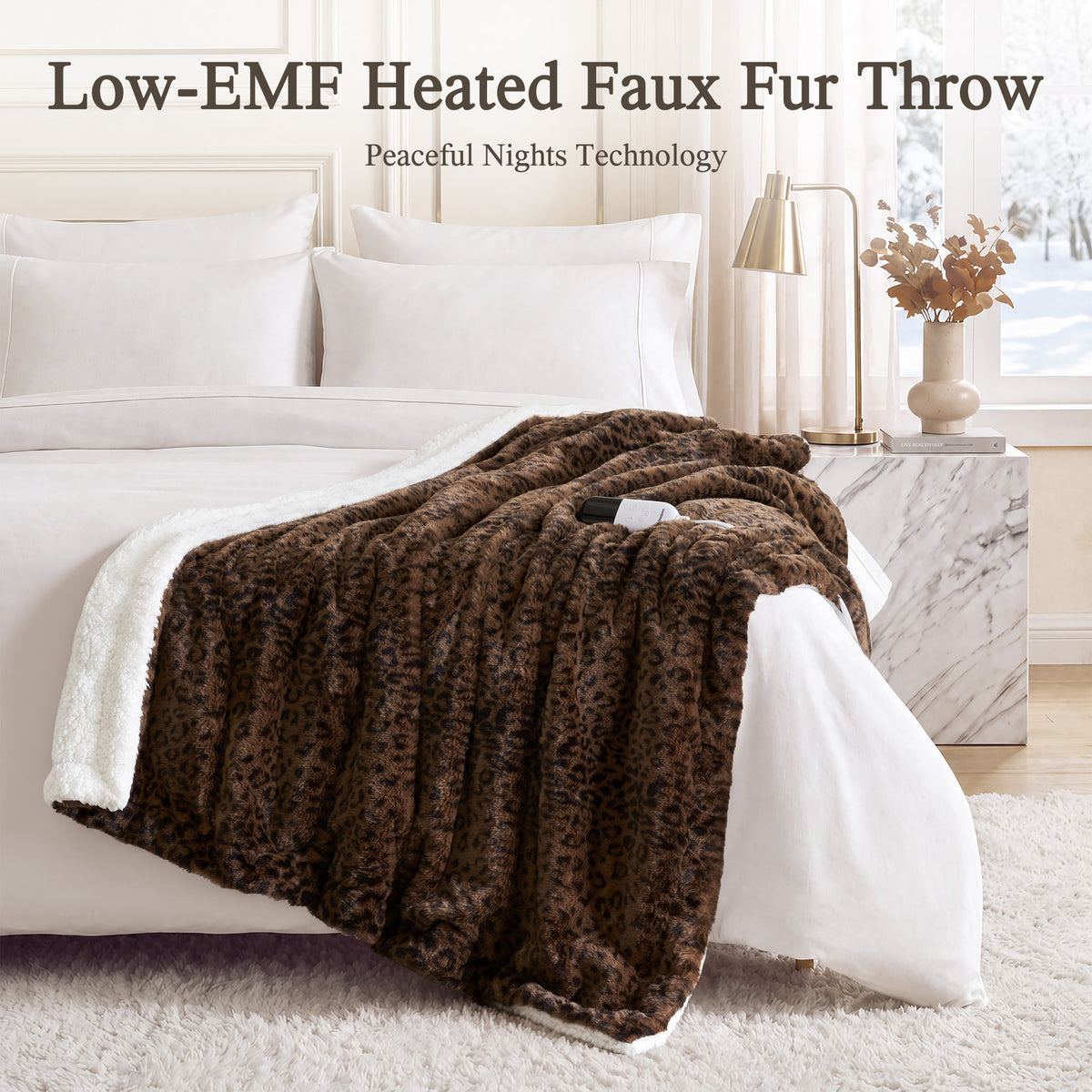 Beautyrest Heated Zuri Luxe Heated Throw