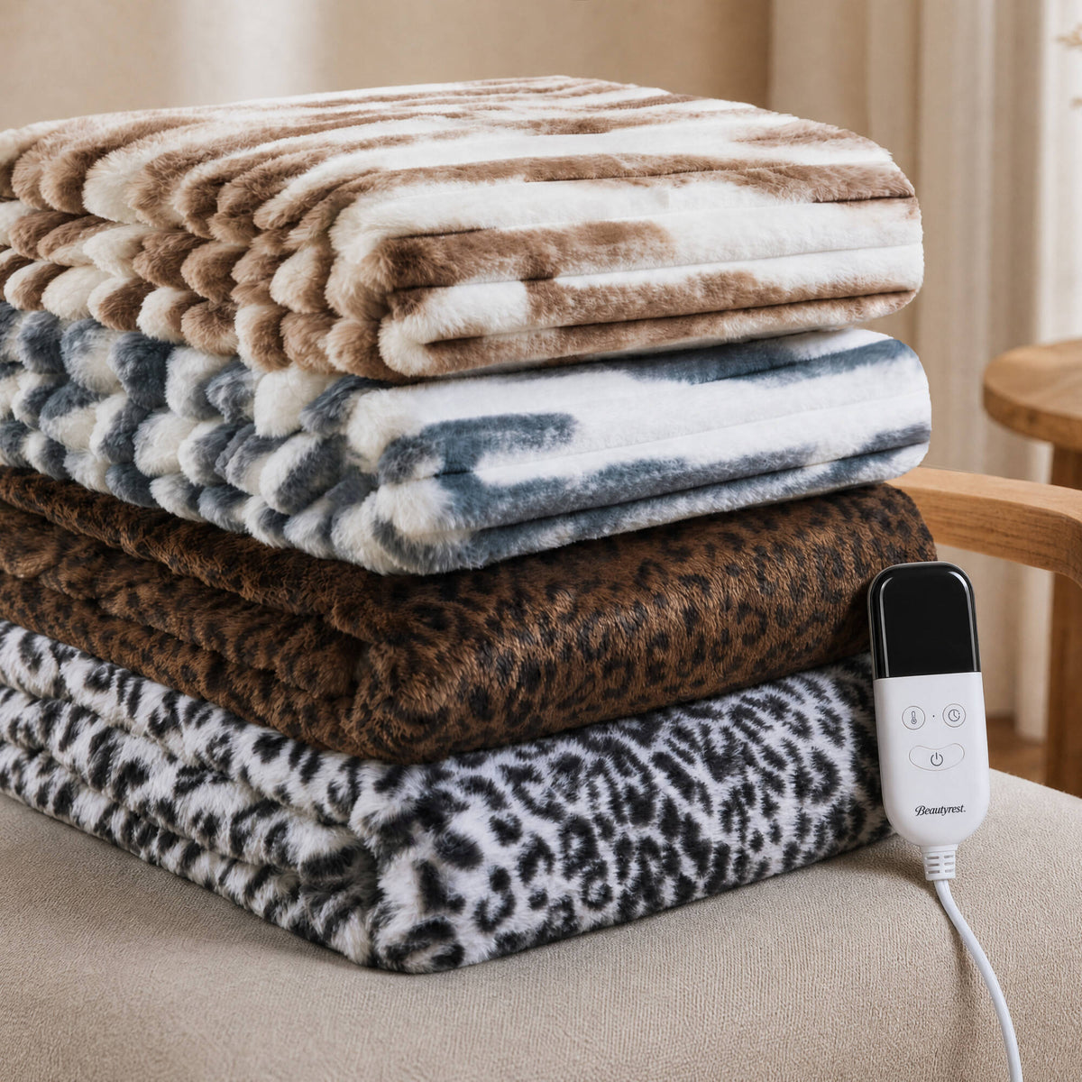 Beautyrest Heated Zuri Luxe Heated Throw
