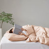 Comfort Spaces Soft Washed Pleated Duvet Cover Set