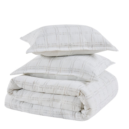 Regency Heights Tessa Waffle Weave Textured Comforter Set