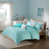 Intelligent Design Metallic Printed Comforter Set