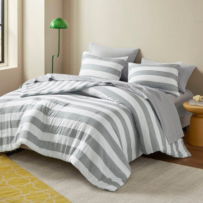 Regency Heights Echo Stripe Textured Print Comforter Set
