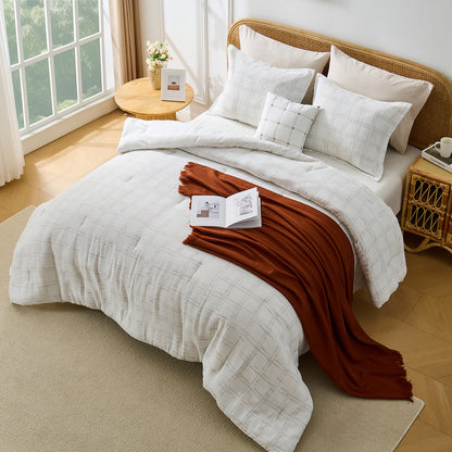 Regency Heights Tessa Waffle Weave Textured Comforter Set