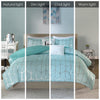 Intelligent Design Metallic Printed Comforter Set
