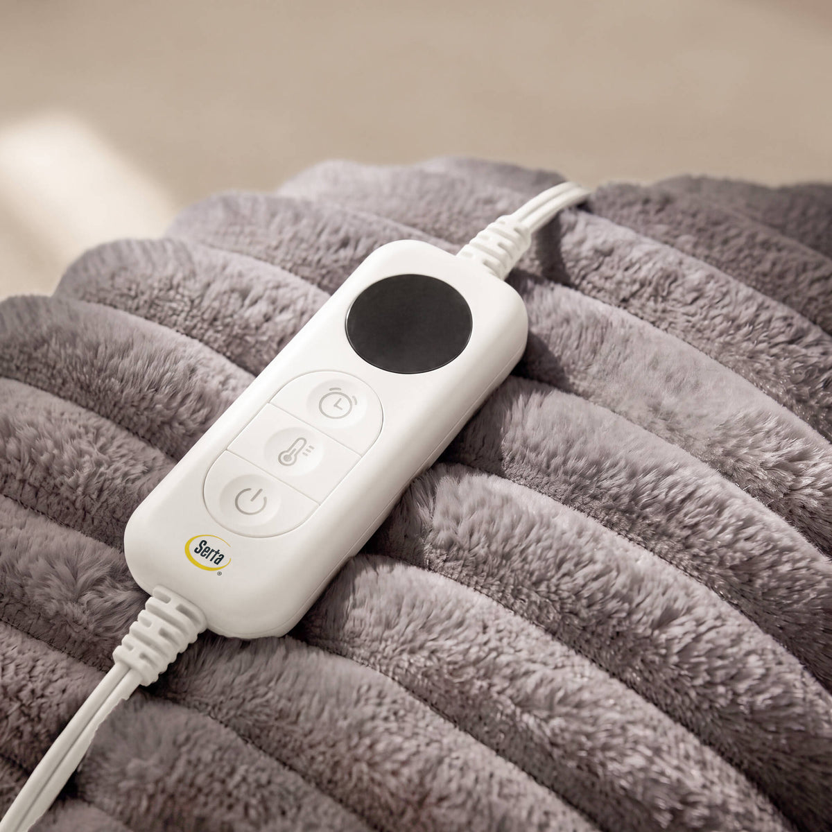 Serta Heated Cord Plush Heated Throw