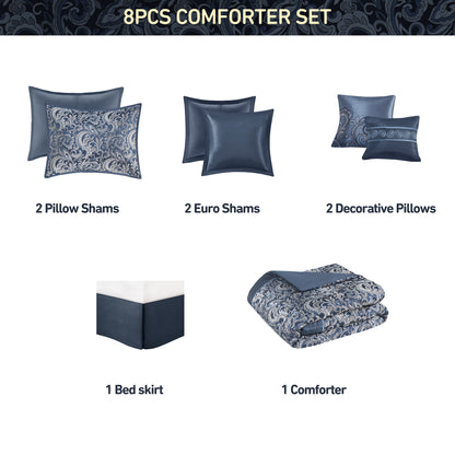 Regency Heights Brystol 8pcs Comforter Set