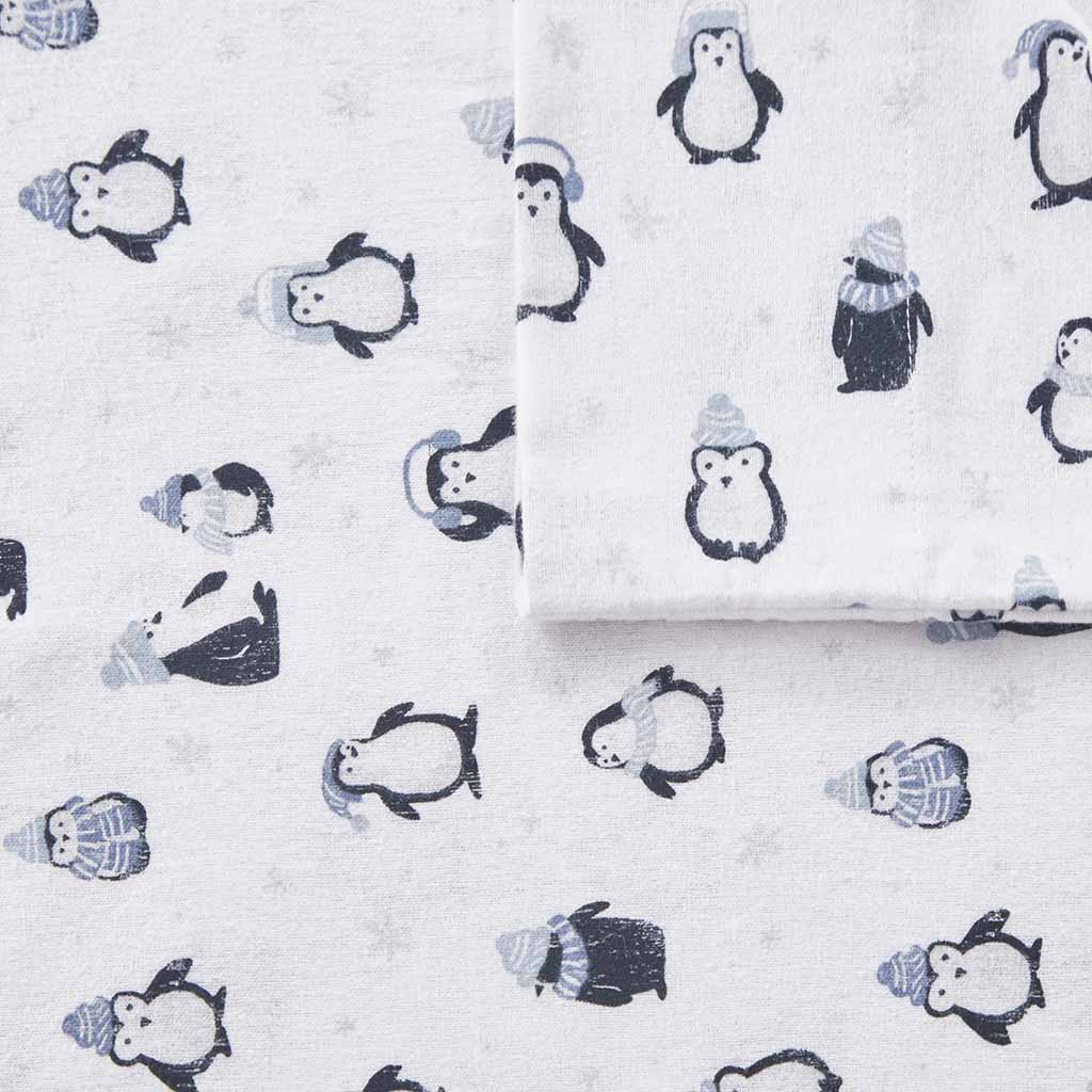 Intelligent Design Cotton Flannel Printed Sheet Set