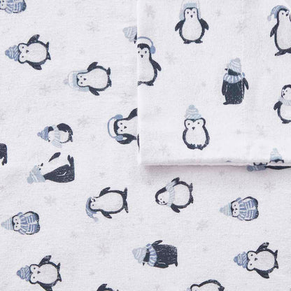 Intelligent Design Cotton Flannel Printed Sheet Set