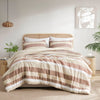 Blais Stripe Textured Print Comforter Set