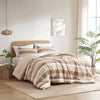 Blais Stripe Textured Print Comforter Set