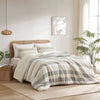 Blais Stripe Textured Print Comforter Set