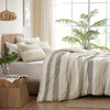 Blais Stripe Textured Print Comforter Set
