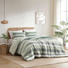 Blais Stripe Textured Print Comforter Set