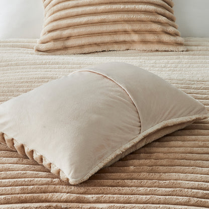 Cord Plush Comforter Set